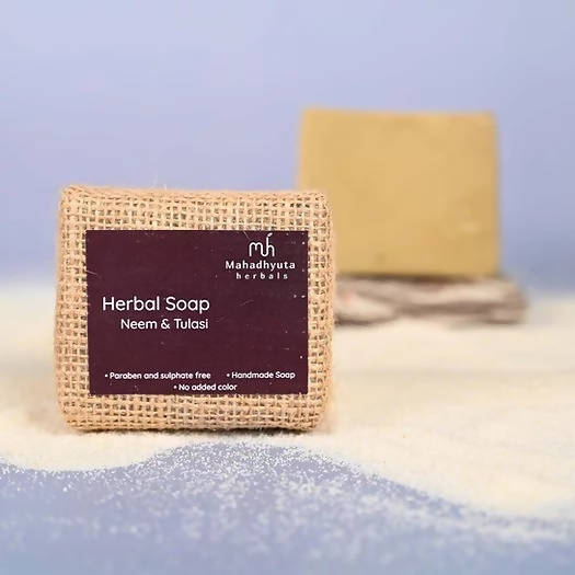 Mahadhyuta Herbals Neem & Tulasi Soap | Grocsy