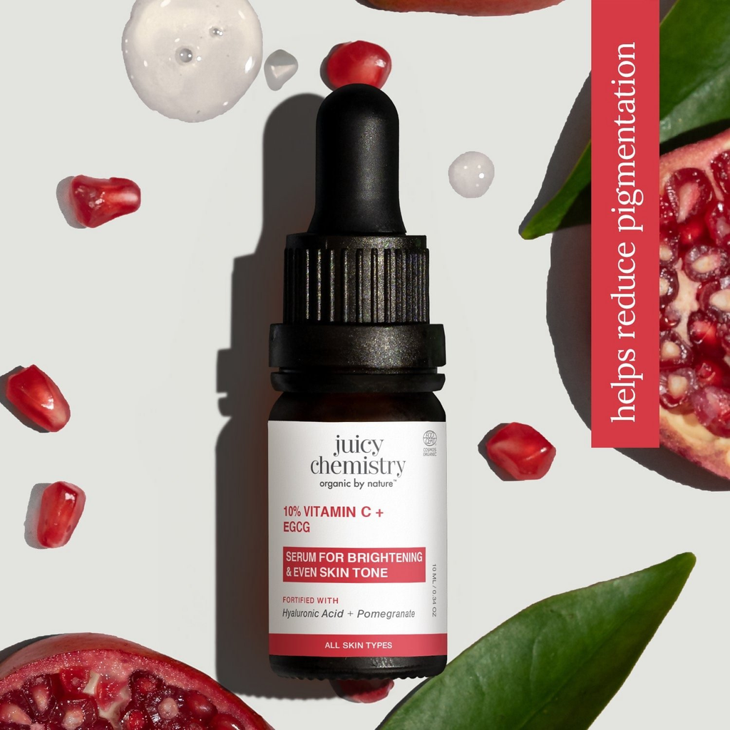 Juicy Chemistry 10% Vitamin C + EGCG Face Serum | Grocsy
