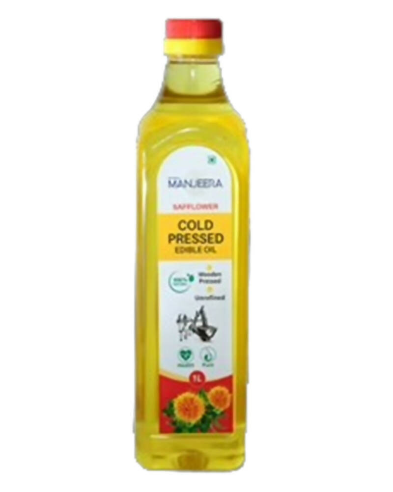 Manjeera Safflower Cold (Wood) Pressed Edible Oil | Grocsy
