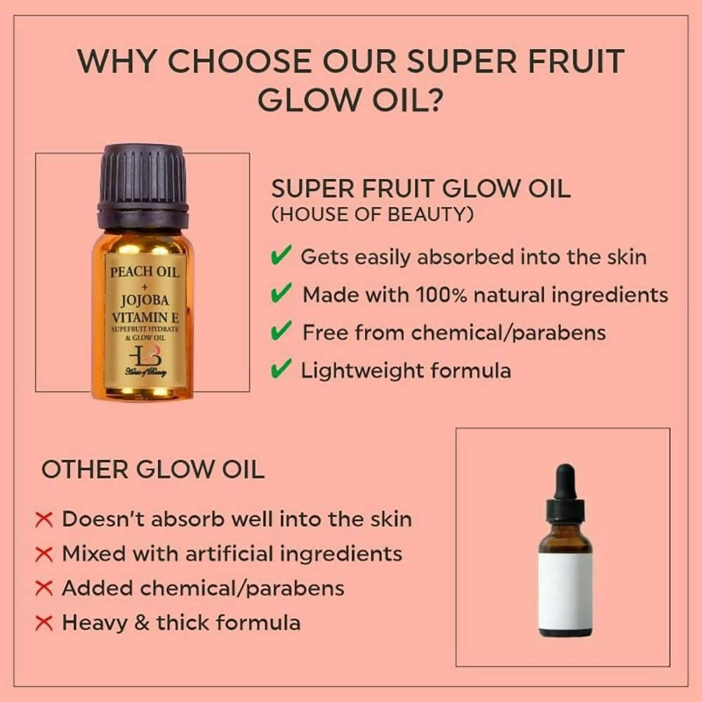 House Of Beauty Super Fruit Glow Oil | Grocsy