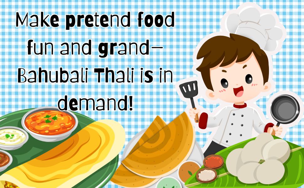 The Small Wonderland Bahubali Set-20 Piece Set-South Indian food inspired Pretend Play Food Toys | Grocsy