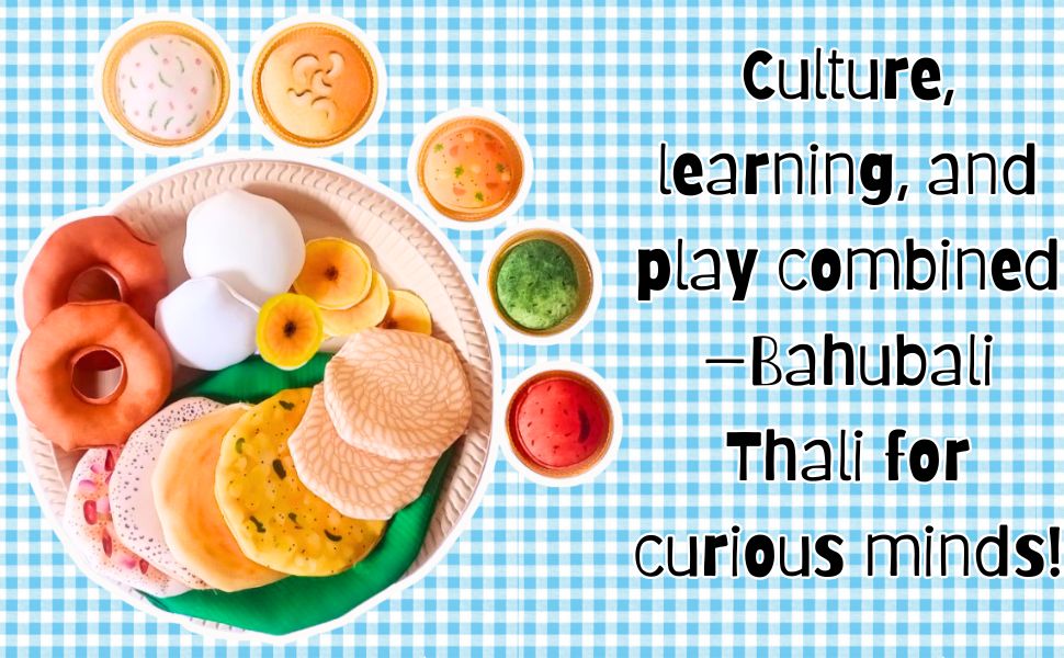The Small Wonderland Bahubali Set-20 Piece Set-South Indian food inspired Pretend Play Food Toys | Grocsy