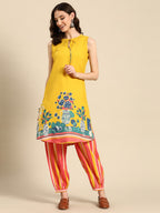 Sangria Women Ethnic Motifs Printed Kurta with Salwar | Grocsy