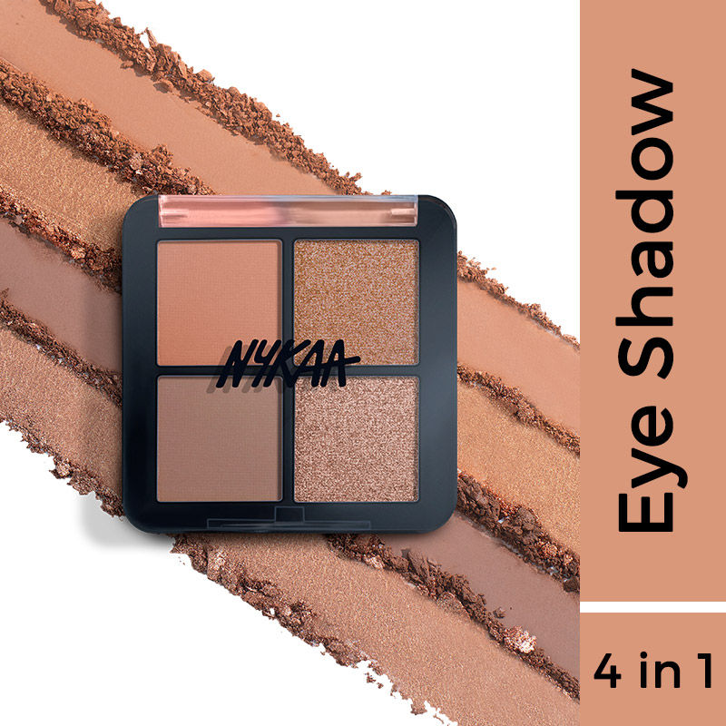 Nykaa Cosmetics Eyes On Me! 4 In 1 Quad Eyeshadow Palette | Grocsy