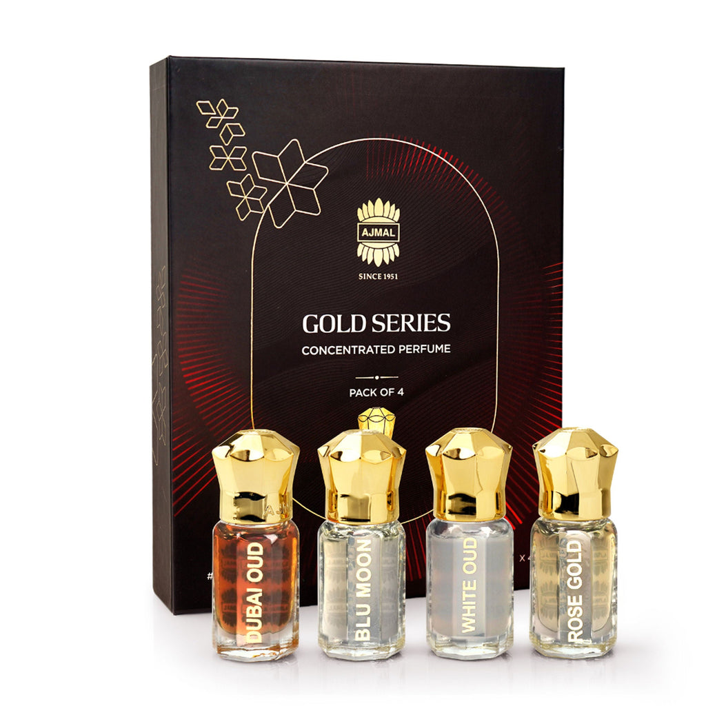 Ajmal India Gold Series Concentrated Perfume Gift Set | Grocsy