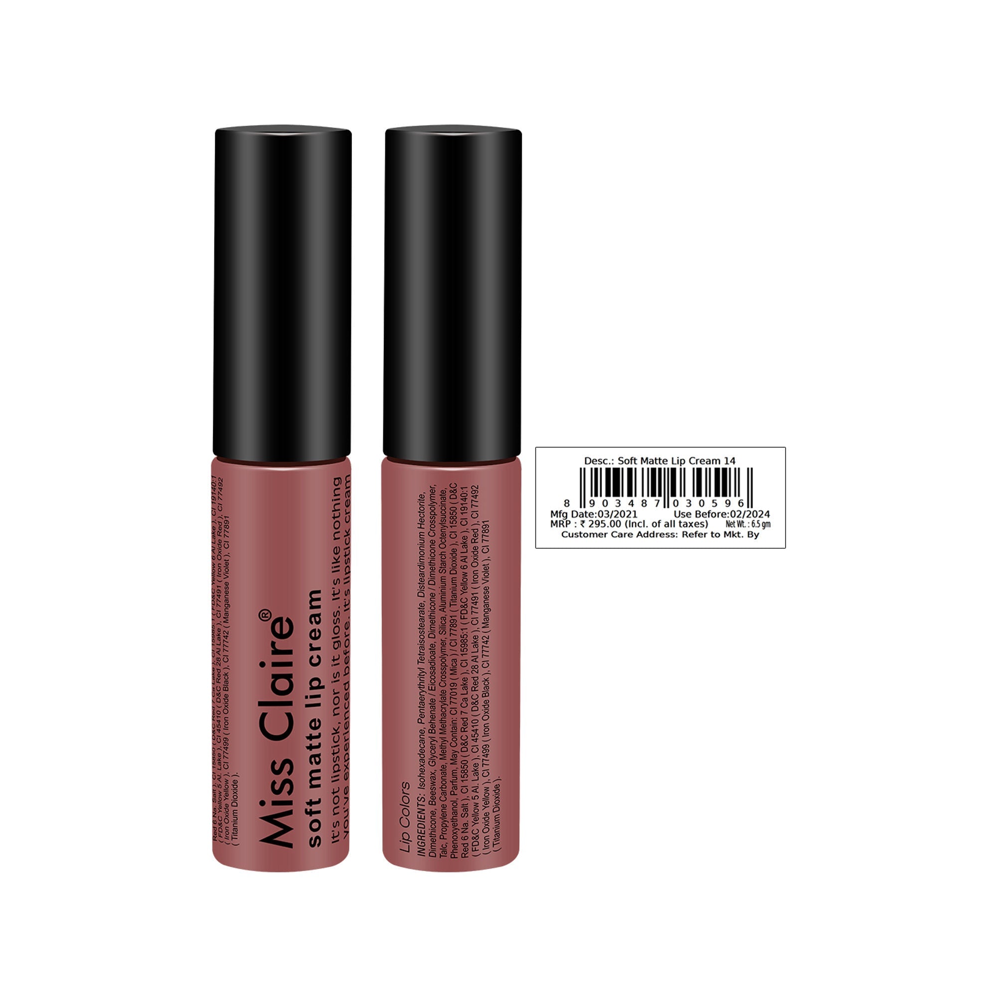 Miss Claire Soft Matte Lip Cream - 14 | Grocsy