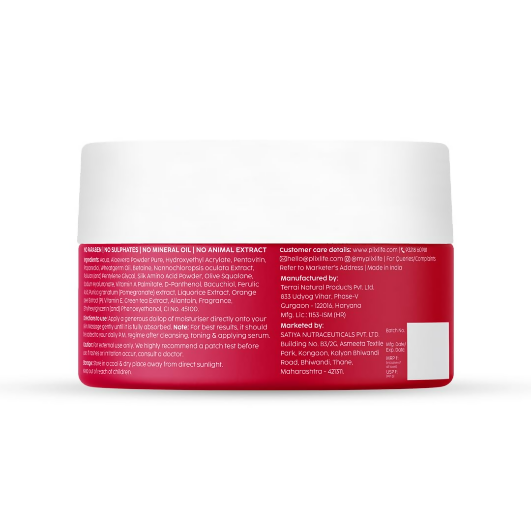 PLIX The Plant Fix Pomegranate 1% Retinol & 1% Bakuchi Oil Anti Ageing Night Cream | Grocsy