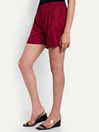 Alvano Printed Red Boxer Shorts | Grocsy