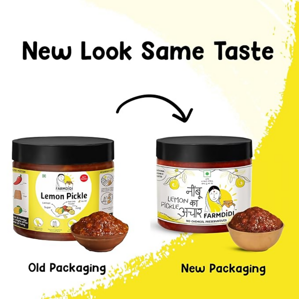 FarmDidi Crushed Lemon Pickle - Lemon | Grocsy