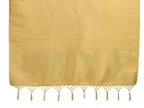 Vardha Women's Beige Color Kanchipuram Raw Silk Saree with Unstitched Blouse Piece | Grocsy