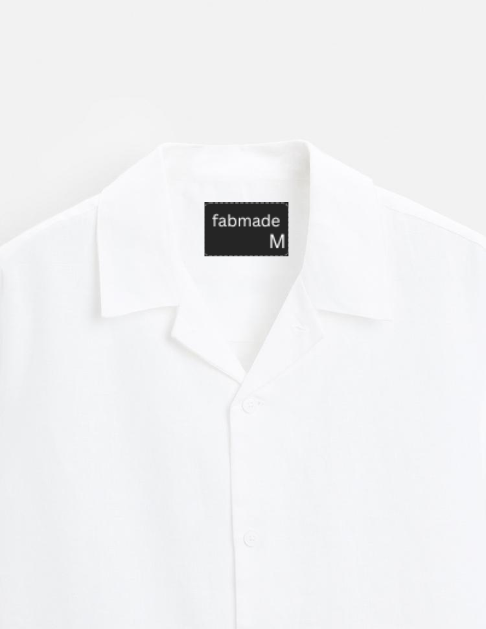 Fabmade Men’S White Cotton Shirt | Grocsy