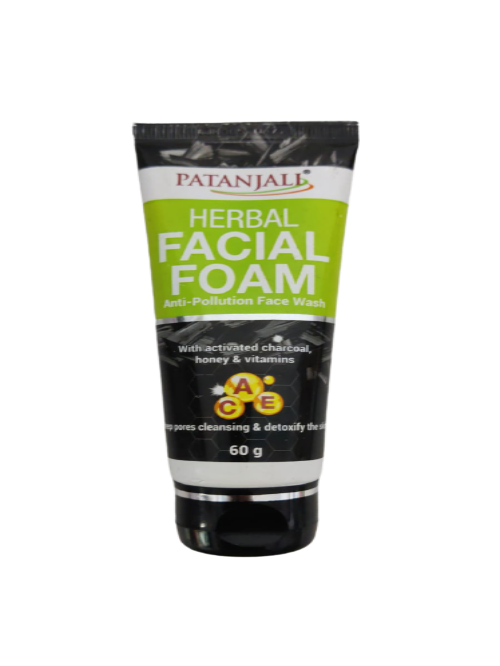 Patanjali Herbal Facial Foam (60 gm) | Grocsy