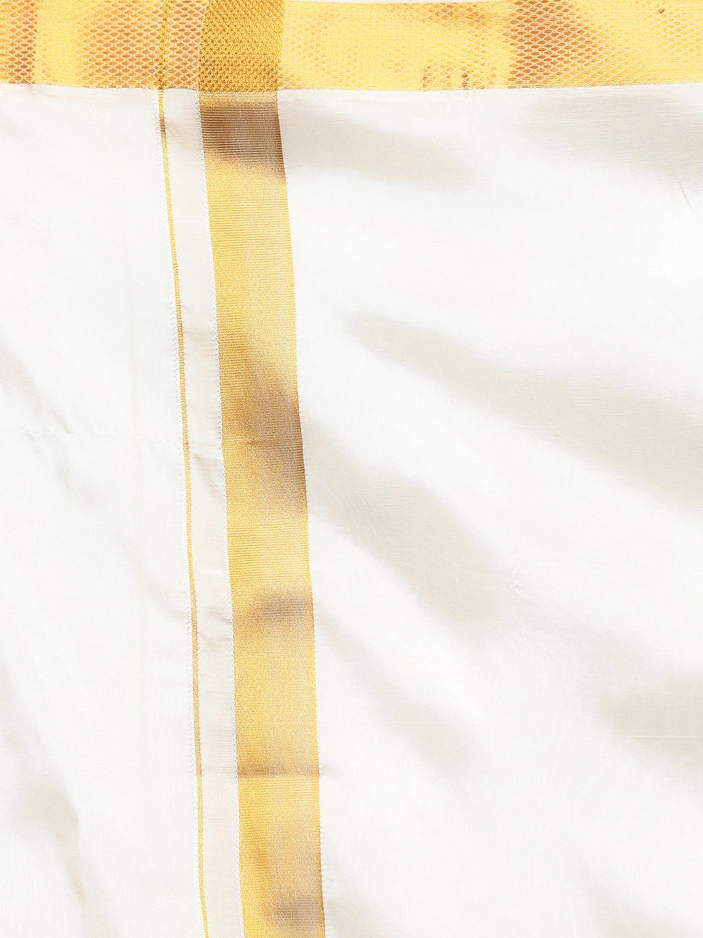 Sethukrishna Men Cream-Coloured Solid Dhotis | Grocsy