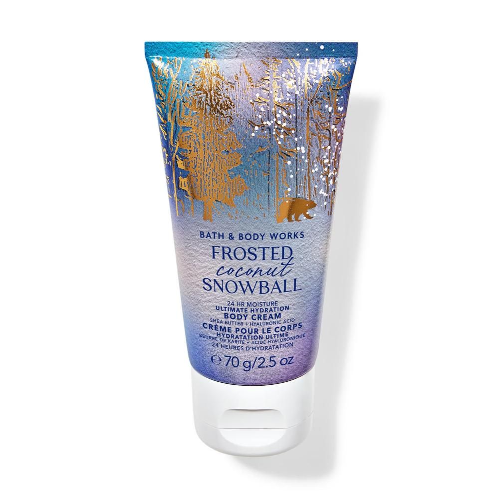 Bath & Body Works Frosted Coconut Snowball Travel Size Ultimate Hydration Body Cream | Grocsy