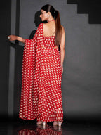 Tikhi Imli Ethnic Motifs Printed Ready To Wear Saree | Grocsy