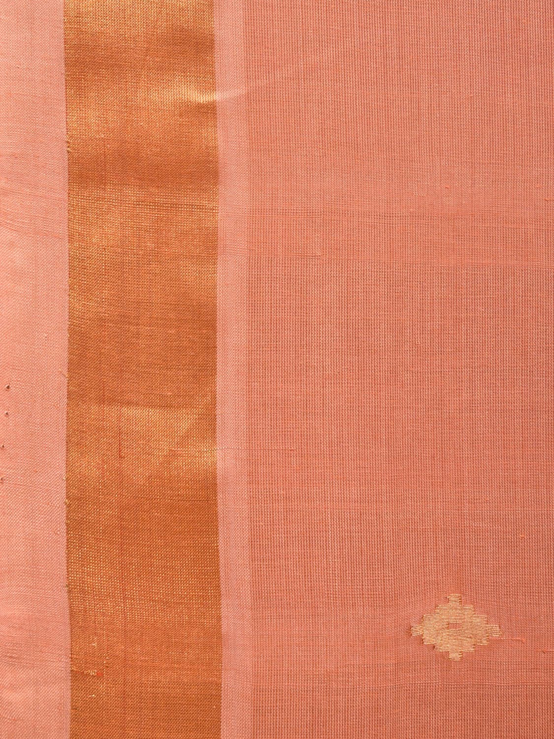 Fawn Uppada Cotton Handloom Saree with Assorted Pallu Design - Global Threads | Grocsy