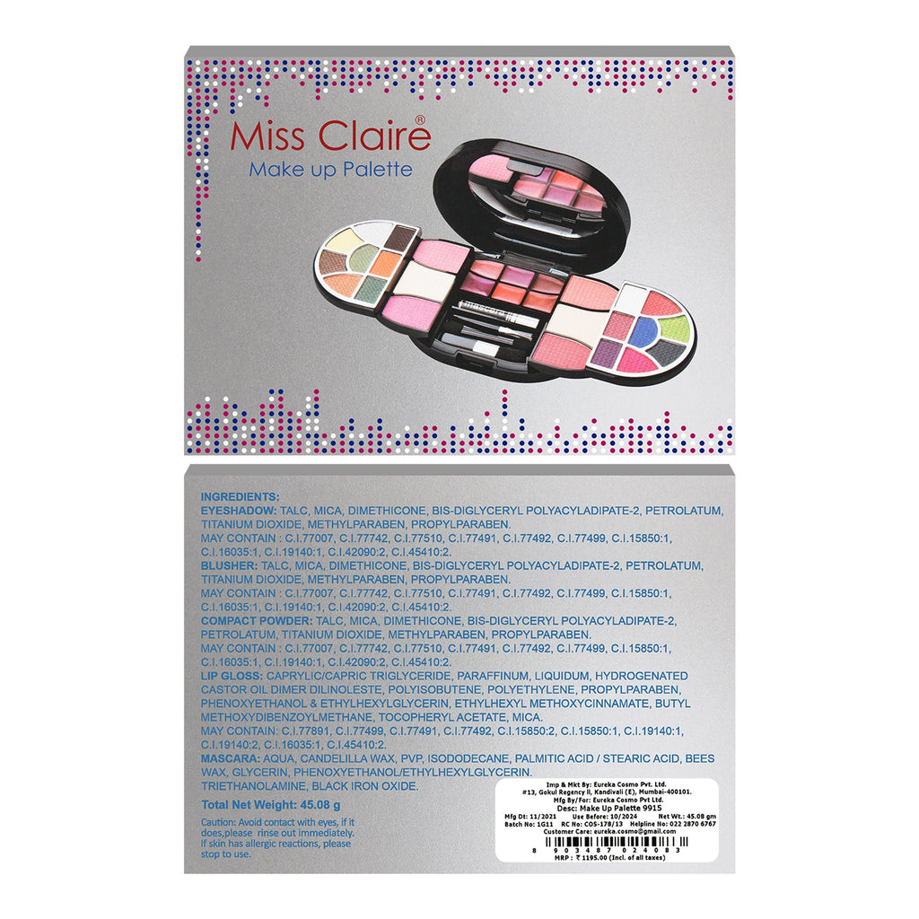Miss Claire Makeup Palette 9915 | Grocsy