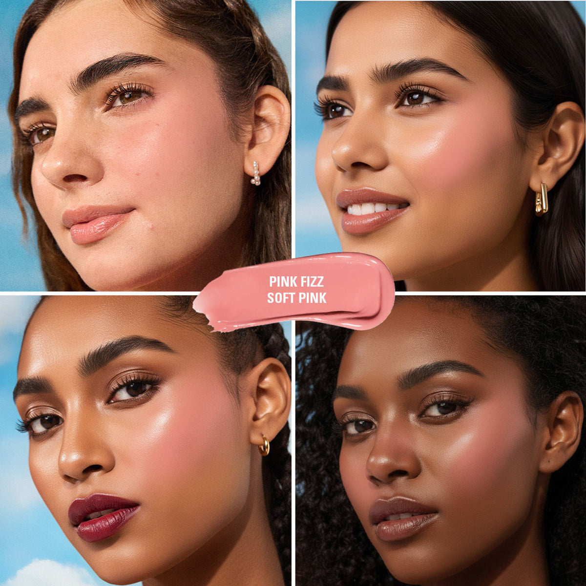 Makeup Revolution Superdewy Liquid Blush Burst - Pink Fizz Soft Pink | Grocsy