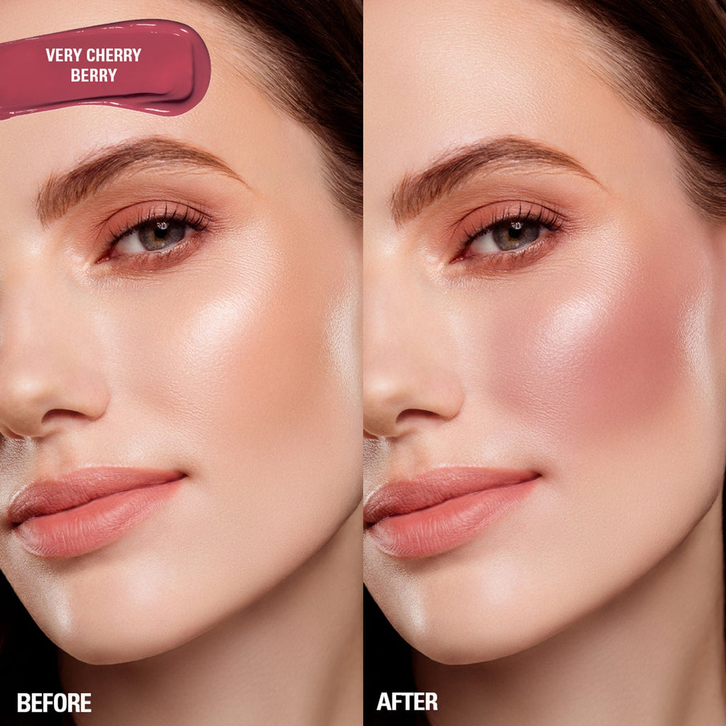 Makeup Revolution Superdewy Liquid Blush Burst - Very Cherry Berry | Grocsy