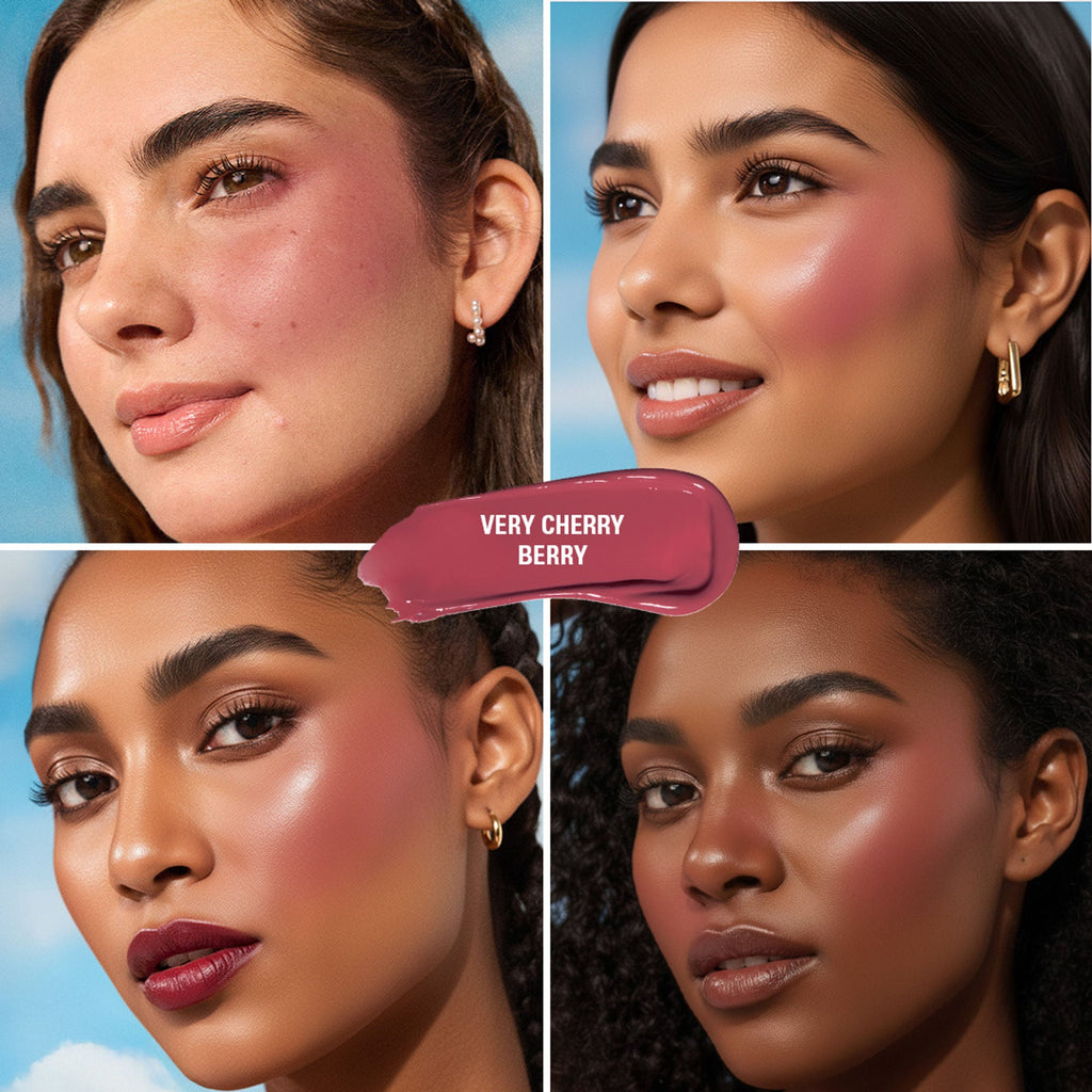 Makeup Revolution Superdewy Liquid Blush Burst - Very Cherry Berry | Grocsy