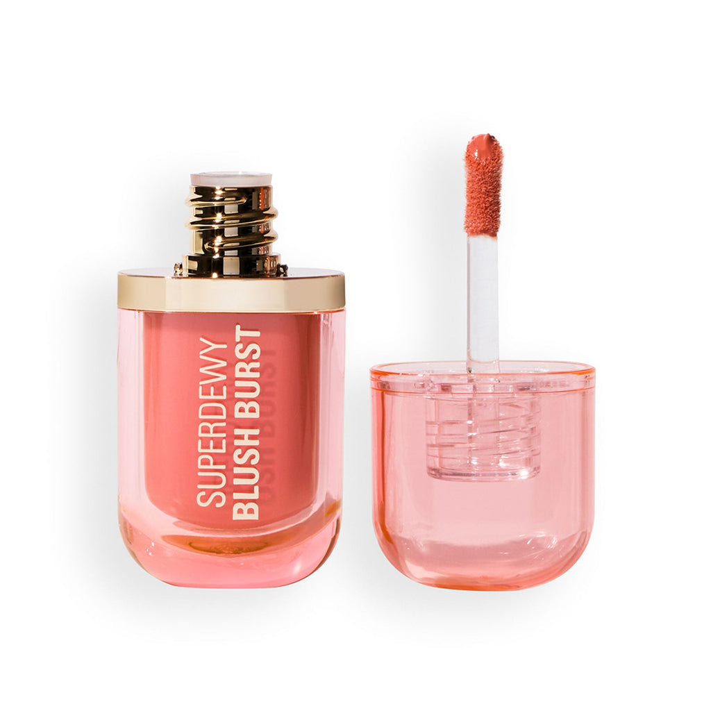 Makeup Revolution Superdewy Liquid Blush Burst - Peach Spritz | Grocsy