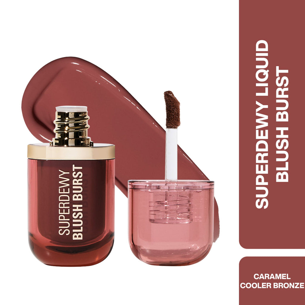Makeup Revolution Superdewy Liquid Blush Burst - Caramel Cooler Bronze | Grocsy