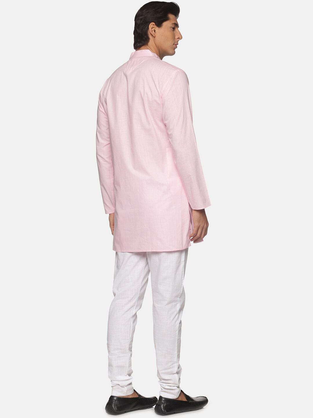 Sethukrishna Men Pink Pure Cotton Kurta with Pyjamas | Grocsy