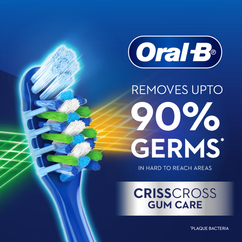 Oral-B Criss Cross Gum Care Toothbrush Pack Of 1 (medium) | Grocsy