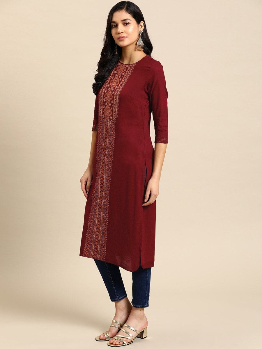 All About You Women Ethnic Motifs Printed Kurta | Grocsy