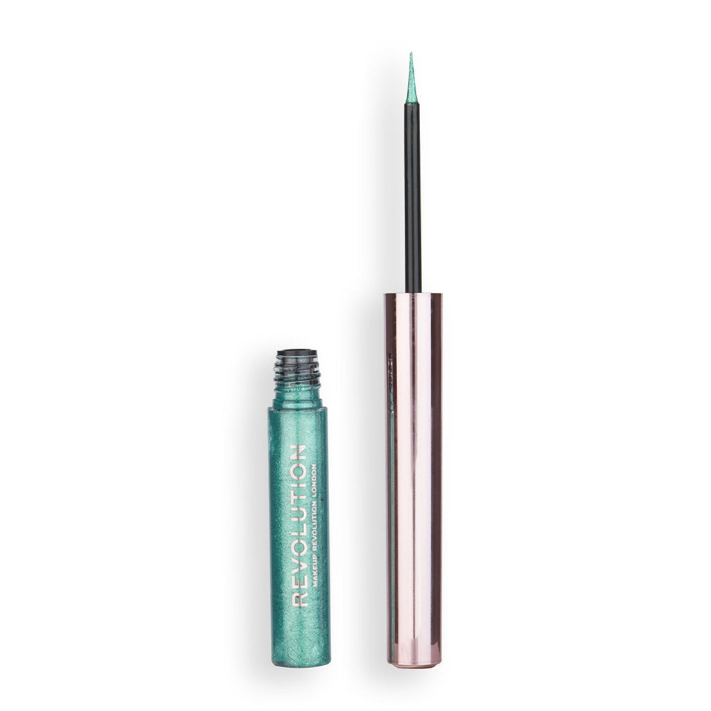 Makeup Revolution Ultimate Lights Chromatic Liner - Teal Bling | Grocsy