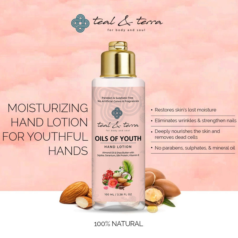 Teal & Terra Hand Lotion with Almond Oil & Shea Butter | Grocsy