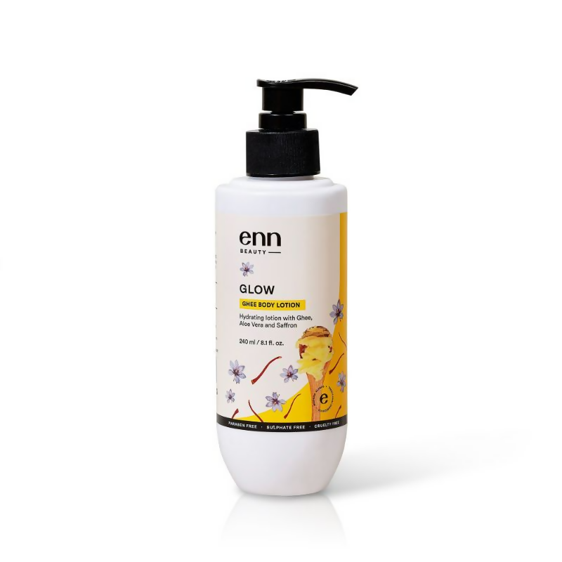 Enn Hydrating Body Lotion Cream With Ghee, Aloe Vera & Saffron | Grocsy