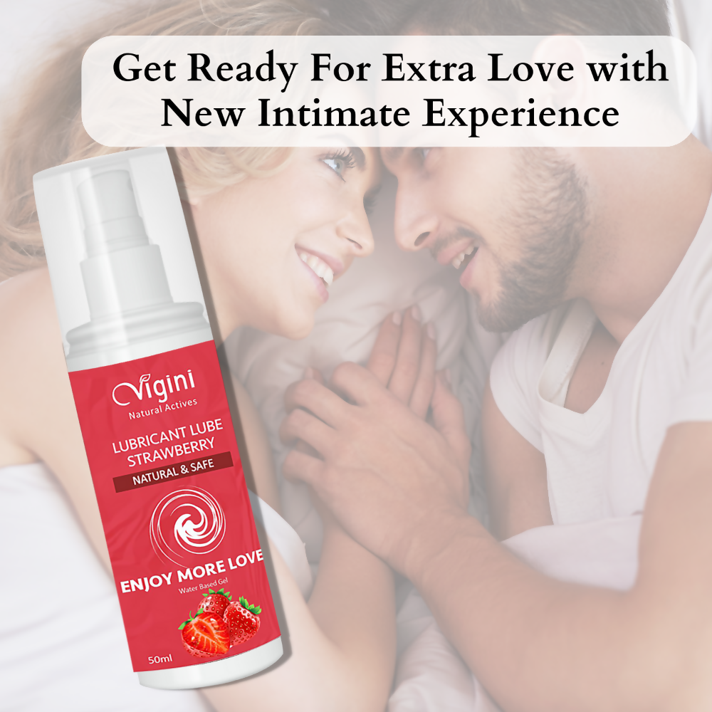 Vigini Intimate Strawberry Lubricant Personal Lube Water Based Gel | Grocsy