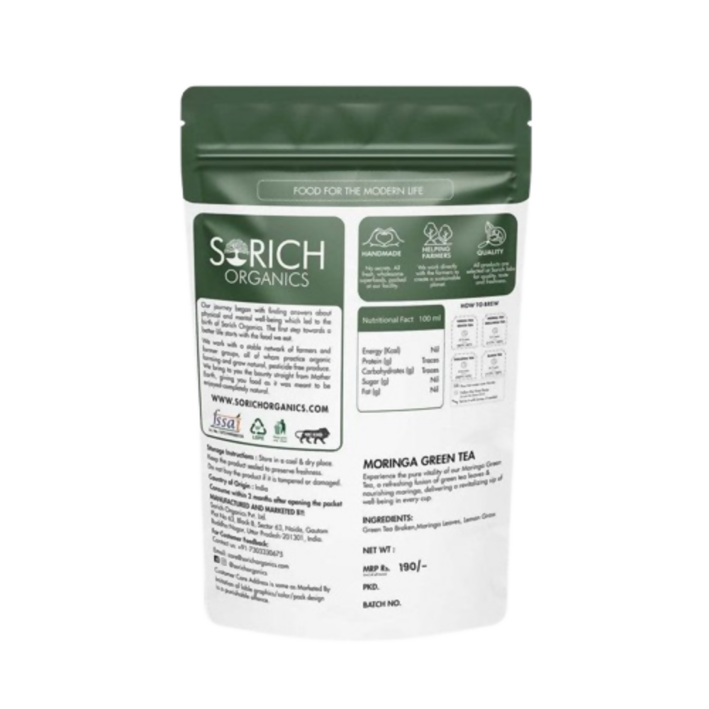 Sorich Organics Moringa Green Tea | Grocsy
