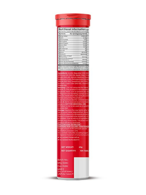 PLIX The Plant Fix Apple Cider Vinegar Effervescent Tablets - Cola Flavor | Grocsy