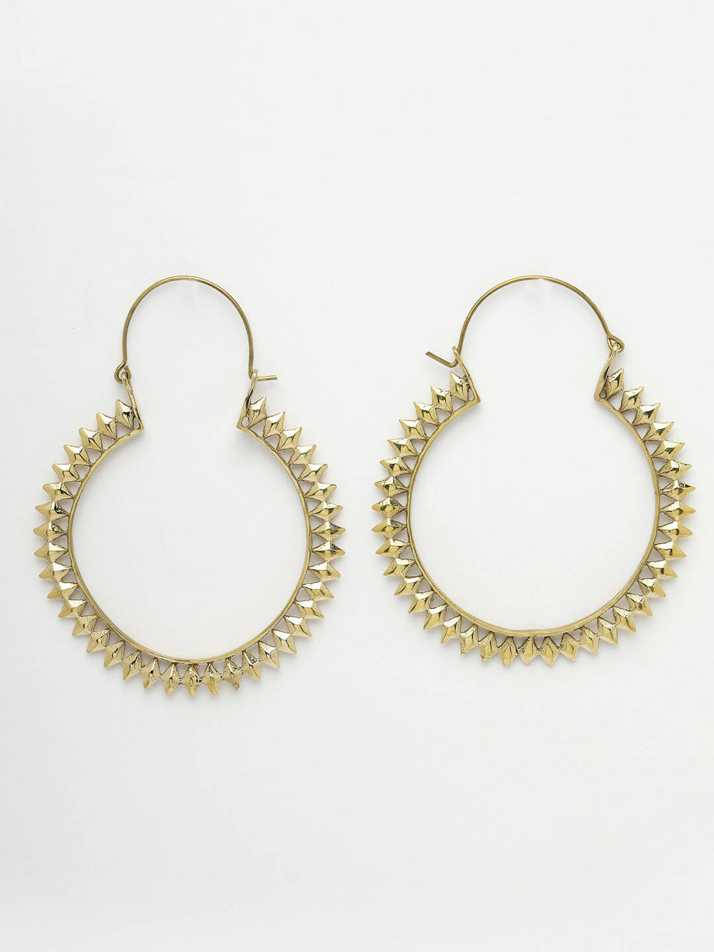 NVR Women Golden Full Circular Hoop Earrings | Grocsy