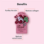 Tonymoly I'M Red Wine Mask Sheet - Korean Skincare | Grocsy