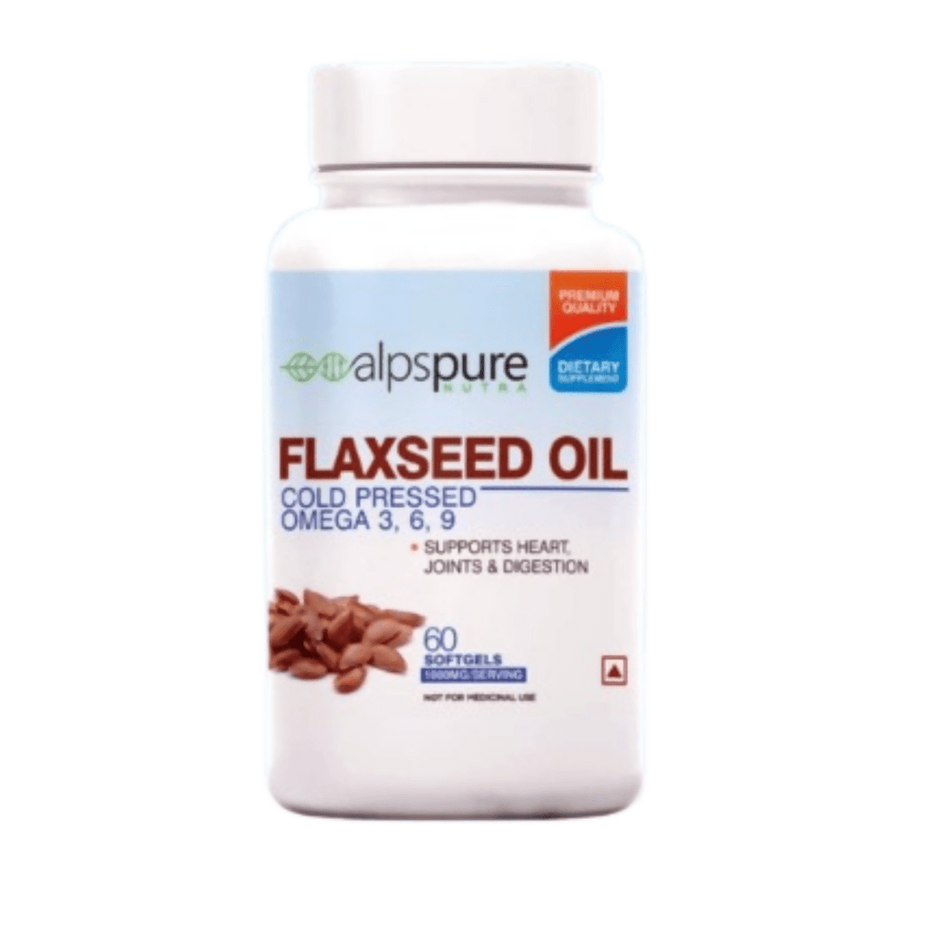 Alpspure Nutra Flaxseed Oil Capsules | Grocsy