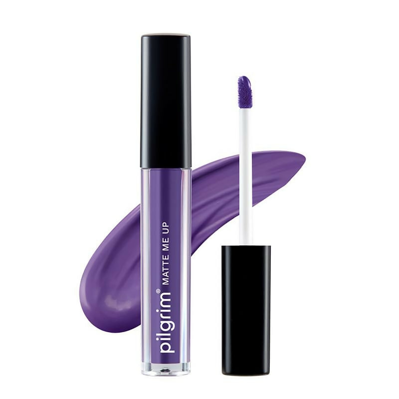 Pilgrim Liquid Matte Lipstick with Hyaluronic Acid - Purple Lust | Grocsy
