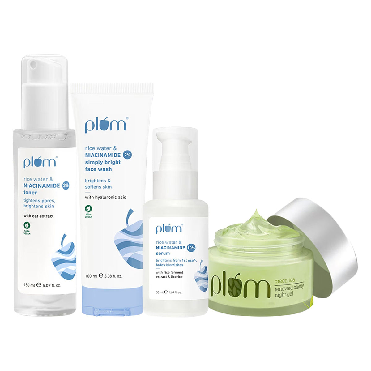 Plum Night Routine Combo For Acne & Blemish-Free Skin | Grocsy