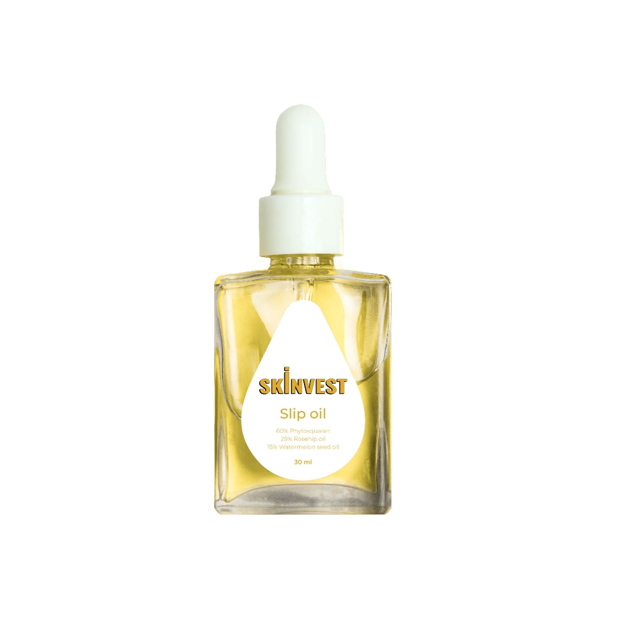 Skinvest Slip Oil Facial Oil with 60% Phytosqualan, Rosehip & Watermelon Seed Oil | Grocsy