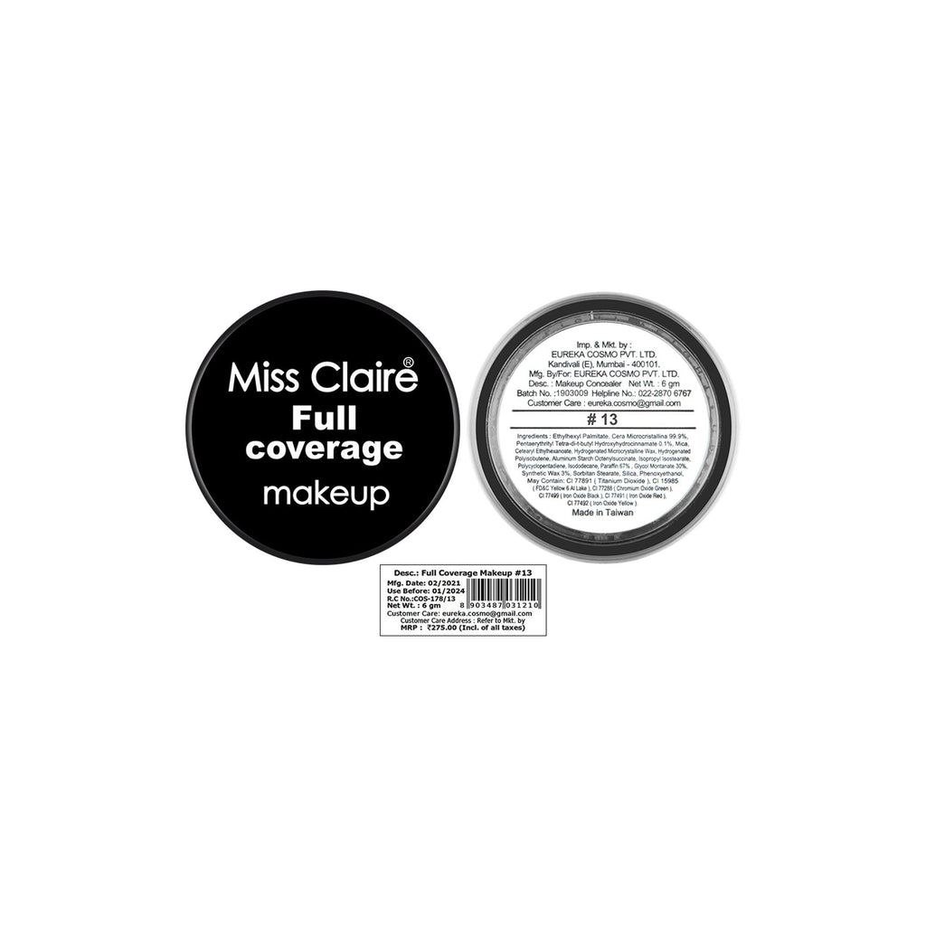 Miss Claire Full Coverage Makeup + Concealer - 13 | Grocsy