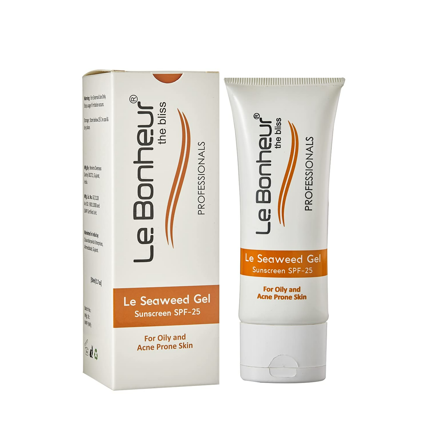 Le Bonheur Seaweed Gel Sunscreen SPF 25 For Skin Fairness | Grocsy