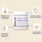 Sanfe Charcoal Detan Hair Removal Wax Powder | Grocsy