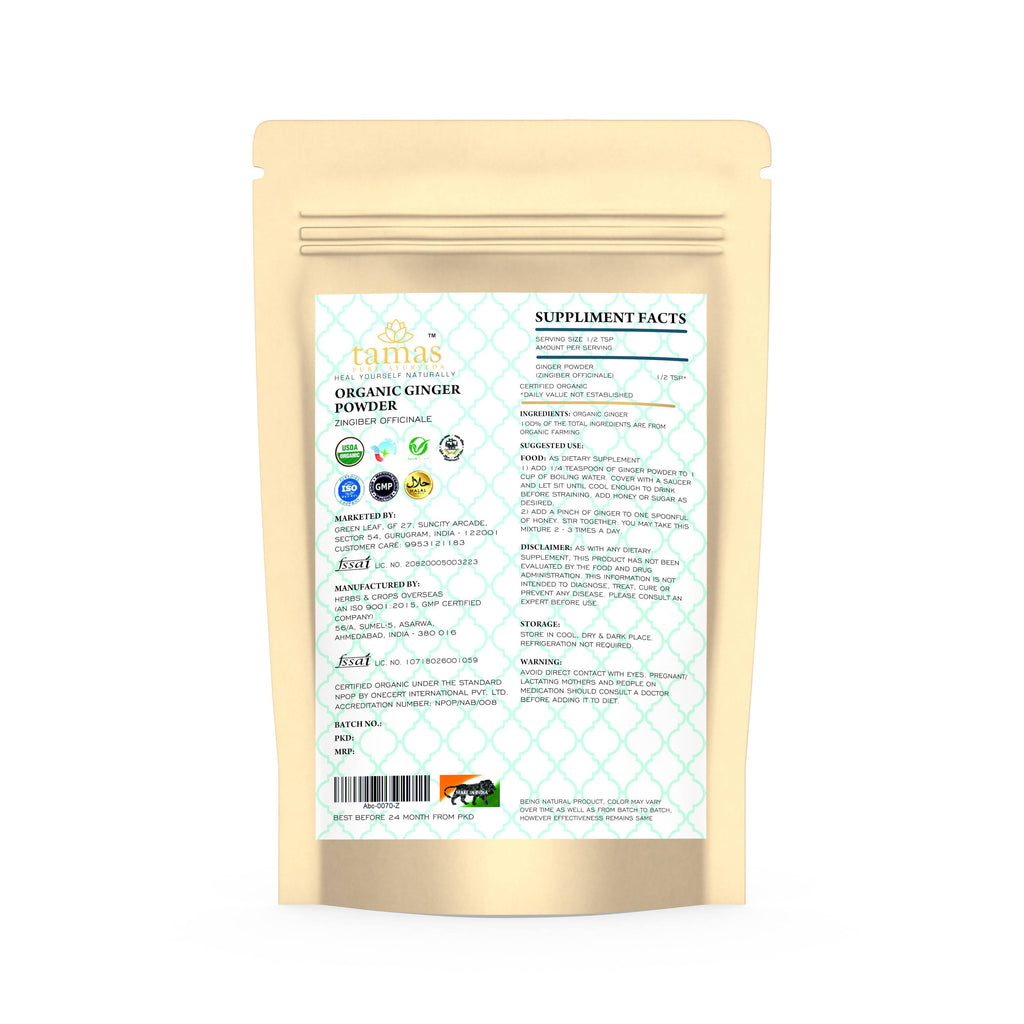 Tamas Pure Ayurveda Superfood Organic Ginger Powder | Grocsy