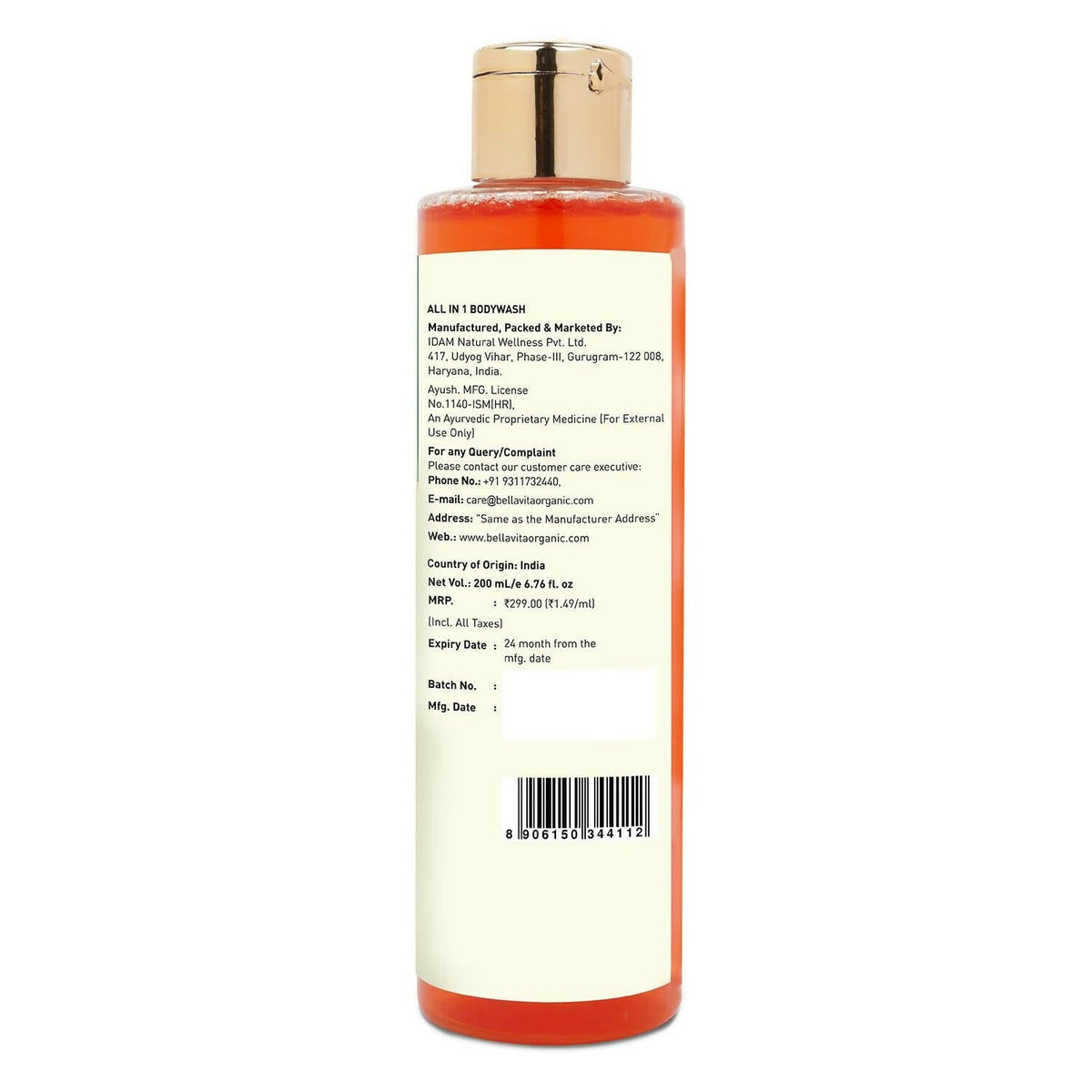 Bella Vita Organic All in One Body Wash | Grocsy