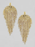 Tokyo Talkies Gold-Toned Contemporary Drop Earrings