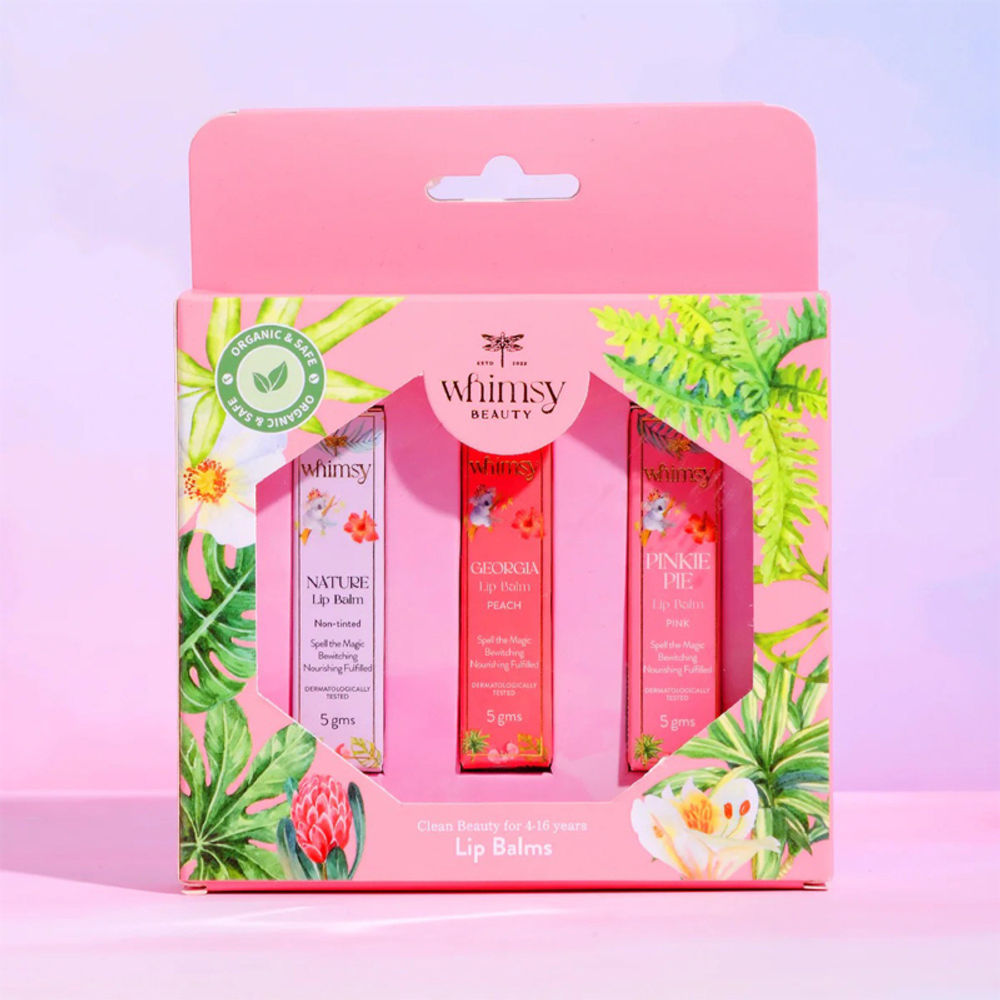 Whimsy Beauty Safe & Organic Essential Care Lip Balm Kit | Grocsy