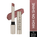 Swiss Beauty Select High On Shine Lipstick - Daring Brown | Grocsy