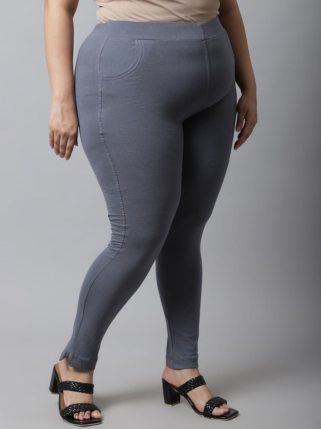 TAG 7 Women Plus Size Cotton Ankle Length Leggings | Grocsy